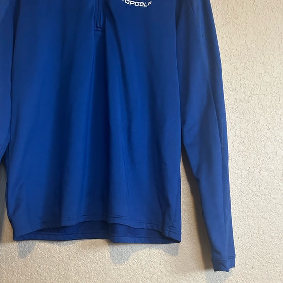 Men’s M Top Golf Blue Pull Over Jacket - Picture 9 of 10